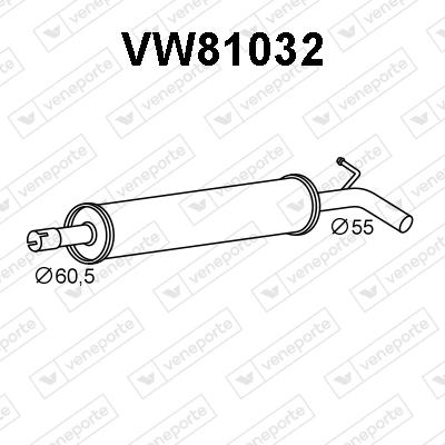 Silencieux avant VENEPORTE VW81032