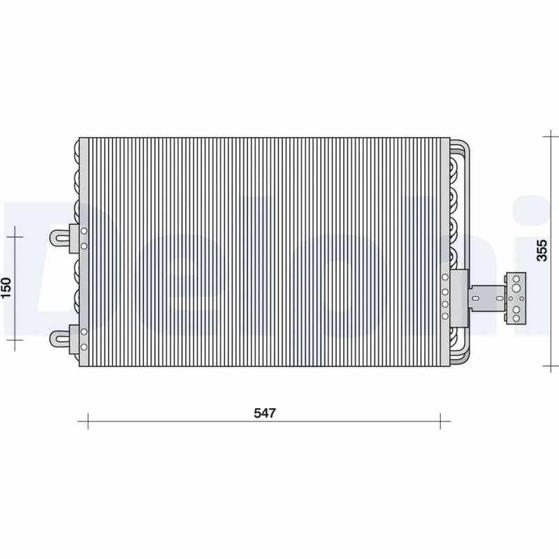 Condenseur, climatisation DELPHI TSP0225023