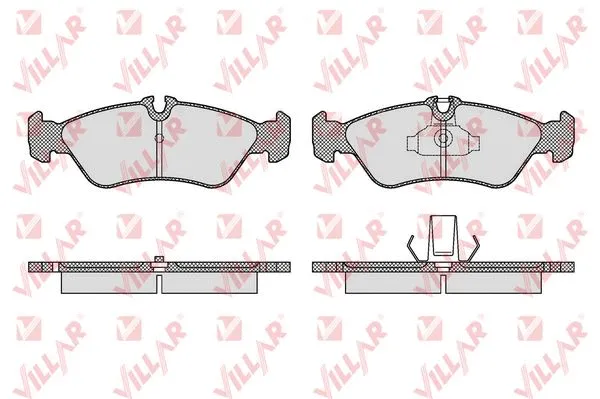 Kit de plaquettes de frein, frein à disque VILLAR 626.1611