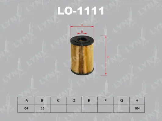 Filtre à huile LYNXAUTO LO-1111