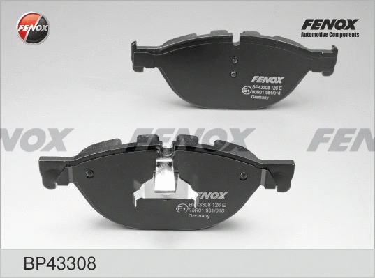 Kit de plaquettes de frein, frein à disque FENOX BP43308