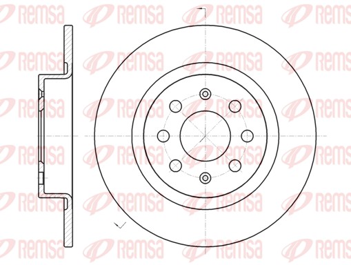 Disque de frein REMSA 6983.00