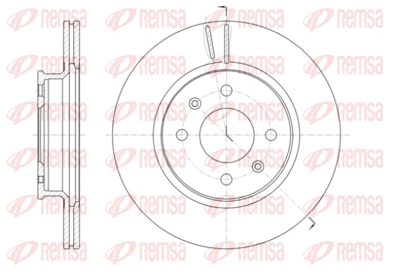 Disque de frein REMSA 61424.10