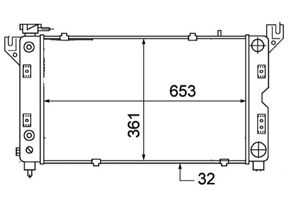 Radiateur, refroidissement du moteur ALLMAKES 4682785