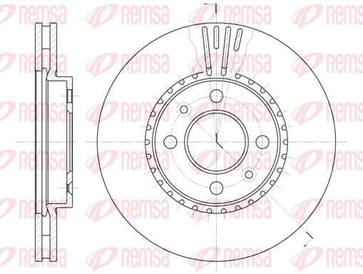Disque de frein REMSA 6302.10