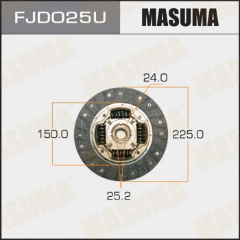 Disque d'embrayage MASUMA FJD025U