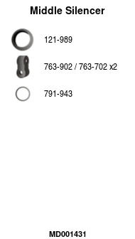Silencieux central FA1 MD001431