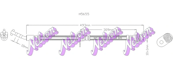 Flexible de frein KAWE H5655