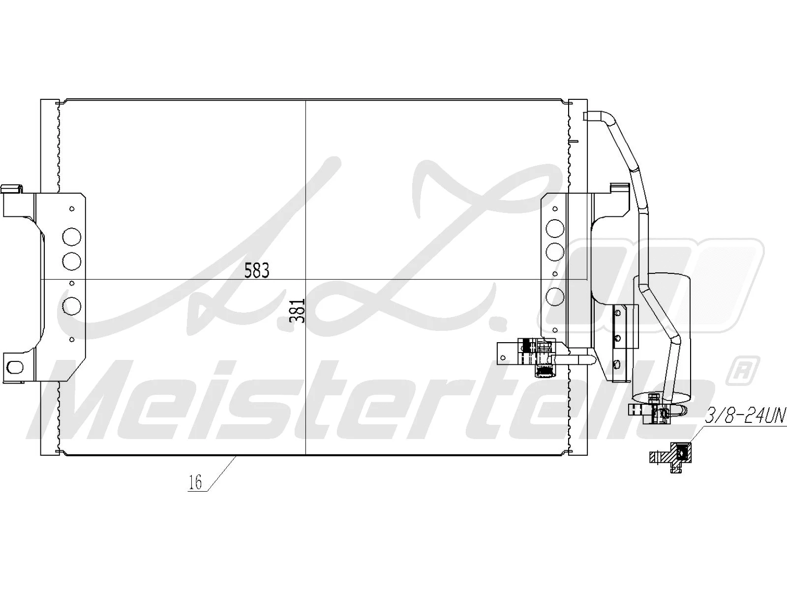 Condenseur, climatisation A.Z. Meisterteile AZMT-45-030-1352