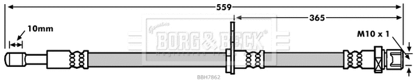 Flexible de frein BORG & BECK BBH7862