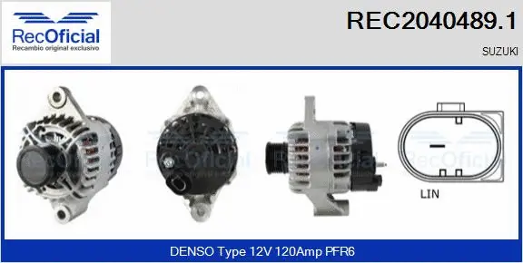 Alternateur RECOFICIAL REC2040489.1