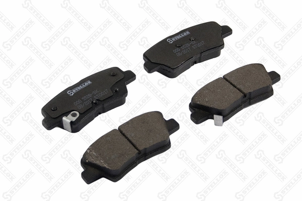 Kit de plaquettes de frein, frein à disque STELLOX 000 552B-SX
