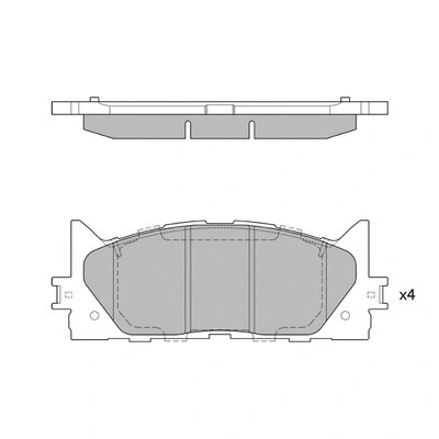 Kit de plaquettes de frein, frein à disque HAGEN GP2080