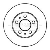 Disque de frein BORG & BECK BBD4866