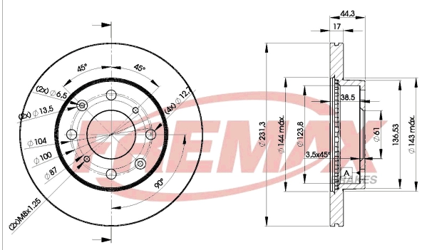 Disque de frein FREMAX BD-1702