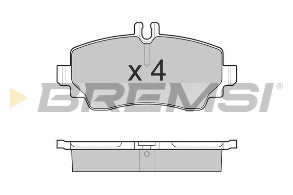 Kit de plaquettes de frein, frein à disque BREMSI BP3015