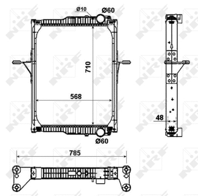 Radiateur, refroidissement du moteur NRF 53432