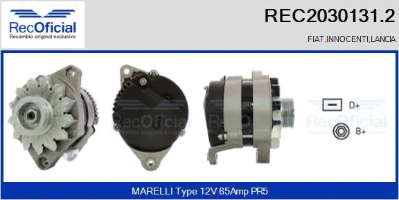 Alternateur RECOFICIAL REC2030131.2