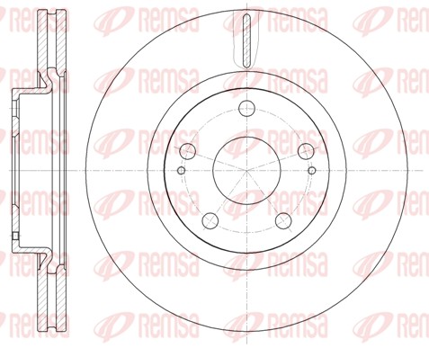 Disque de frein REMSA 61050.10