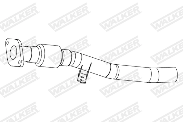 Tube ondulé, système d'échappement WALKER 10951