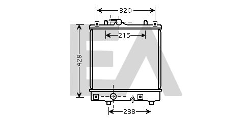 Radiateur, refroidissement du moteur EACLIMA 31R54205