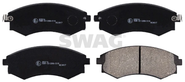 Kit de plaquettes de frein, frein à disque SWAG 33 10 5121