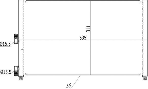 Condenseur, climatisation HART 612 163