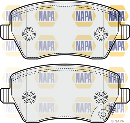 Kit de plaquettes de frein, frein à disque NAPA NBP1874