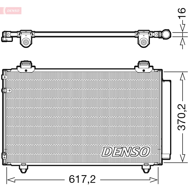 Condenseur, climatisation DENSO DCN50112