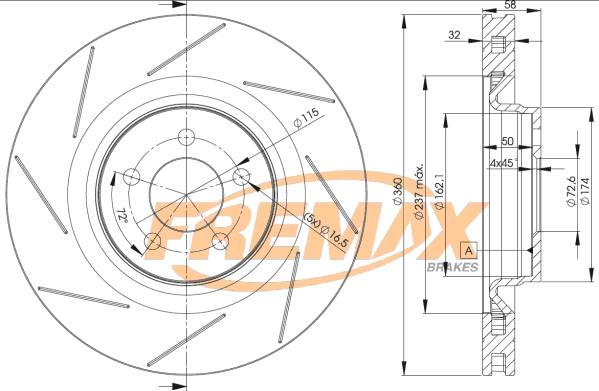 Disque de frein FREMAX BD-3063