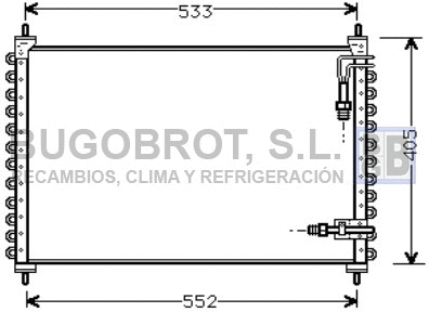 Condenseur, climatisation BUGOBROT 62-VO5075