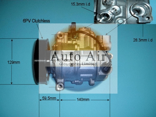 Compresseur, climatisation AUTO AIR GLOUCESTER 14-9738