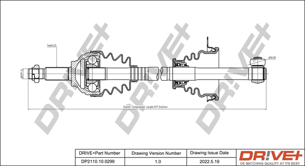 Arbre de transmission Dr!ve+ DP2110.10.0299