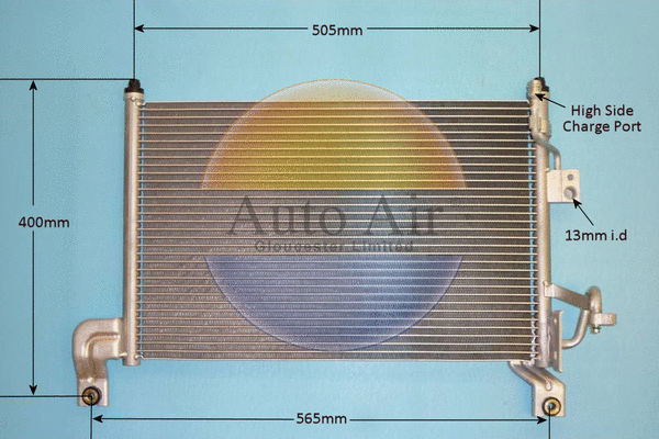 Condenseur, climatisation AUTO AIR GLOUCESTER 16-0066