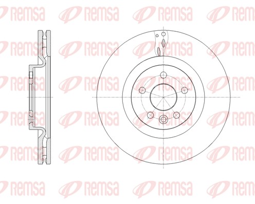 Disque de frein REMSA 61786.10
