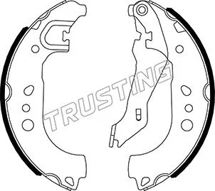 Jeu de mâchoires de frein TRUSTING 106.220