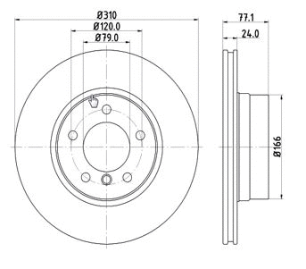 Disque de frein MTR 12108573
