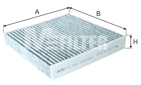 Filtre, air de l'habitacle MFILTER K 9126C