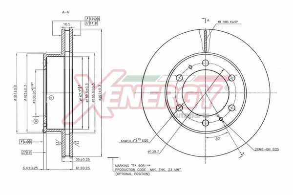 Disque de frein AP XENERGY X602912