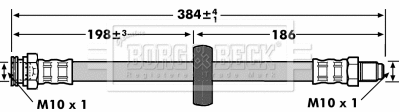 Flexible de frein BORG & BECK BBH6911