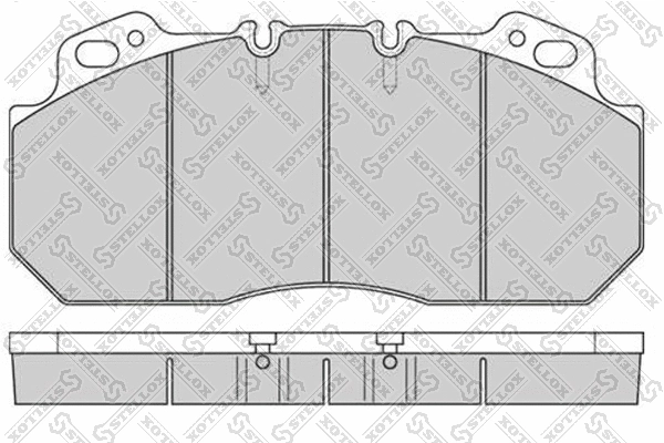 Kit de plaquettes de frein, frein à disque STELLOX 85-21417-SX