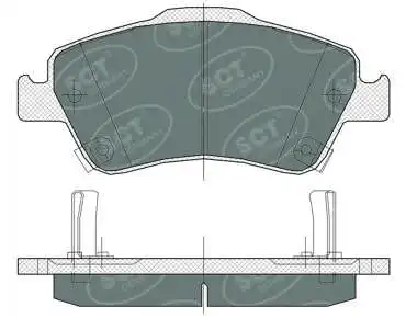 Kit de plaquettes de frein, frein à disque SCT - MANNOL SP 381 PR