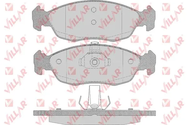 Kit de plaquettes de frein, frein à disque VILLAR 626.0644