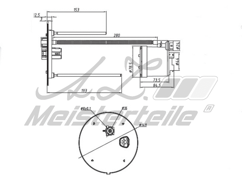 Filtre à carburant A.Z. Meisterteile AZMT-41-020-1439
