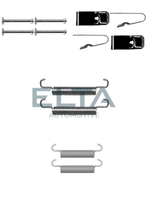 Kit d'accessoires, mâchoires de frein de stationnement ELTA AUTOMOTIVE EA8159