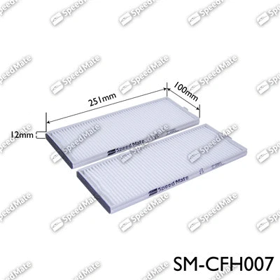 Filtre, air de l'habitacle SpeedMate SM-CFH007