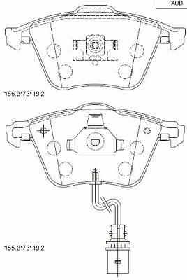 Kit de plaquettes de frein, frein à disque ASIMCO KD7798