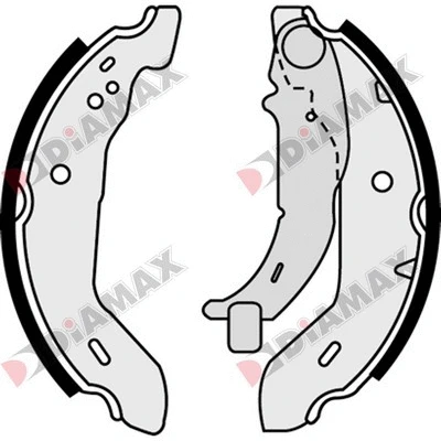 Jeu de mâchoires de frein DIAMAX N01286