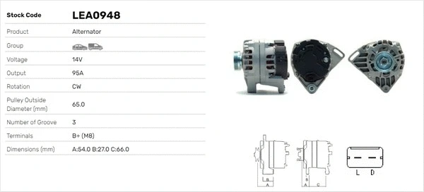 Alternateur LUSA LEA0948