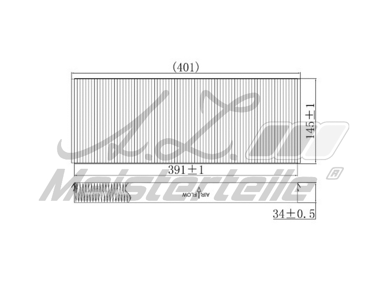 Filtre, air de l'habitacle A.Z. Meisterteile AZMT-41-010-1500